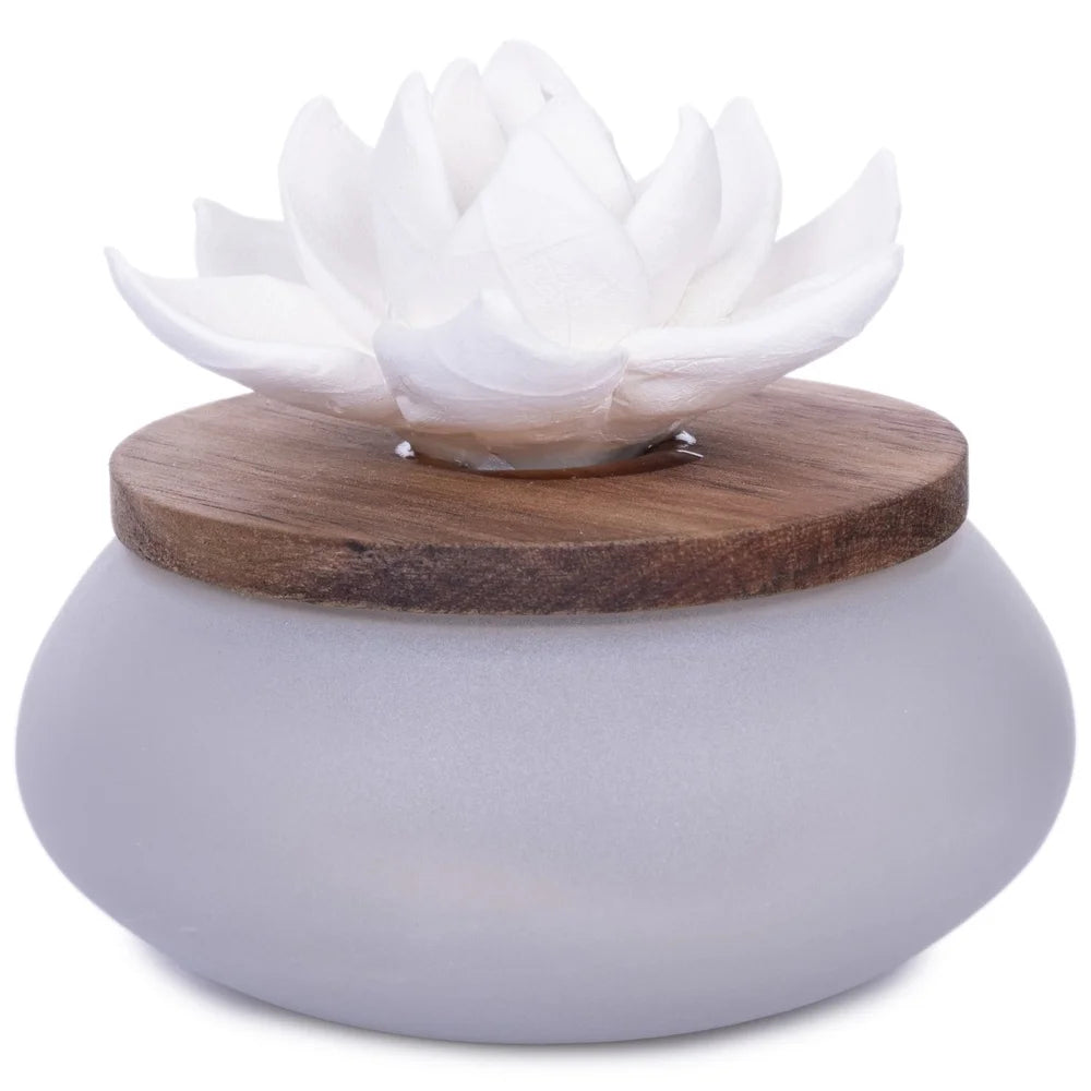 3 Pack Wicking Ceramic Flower Diffuser Aromatherapy Essential Oil Fragrance Home Decor No Water Needed Custom Blends Air