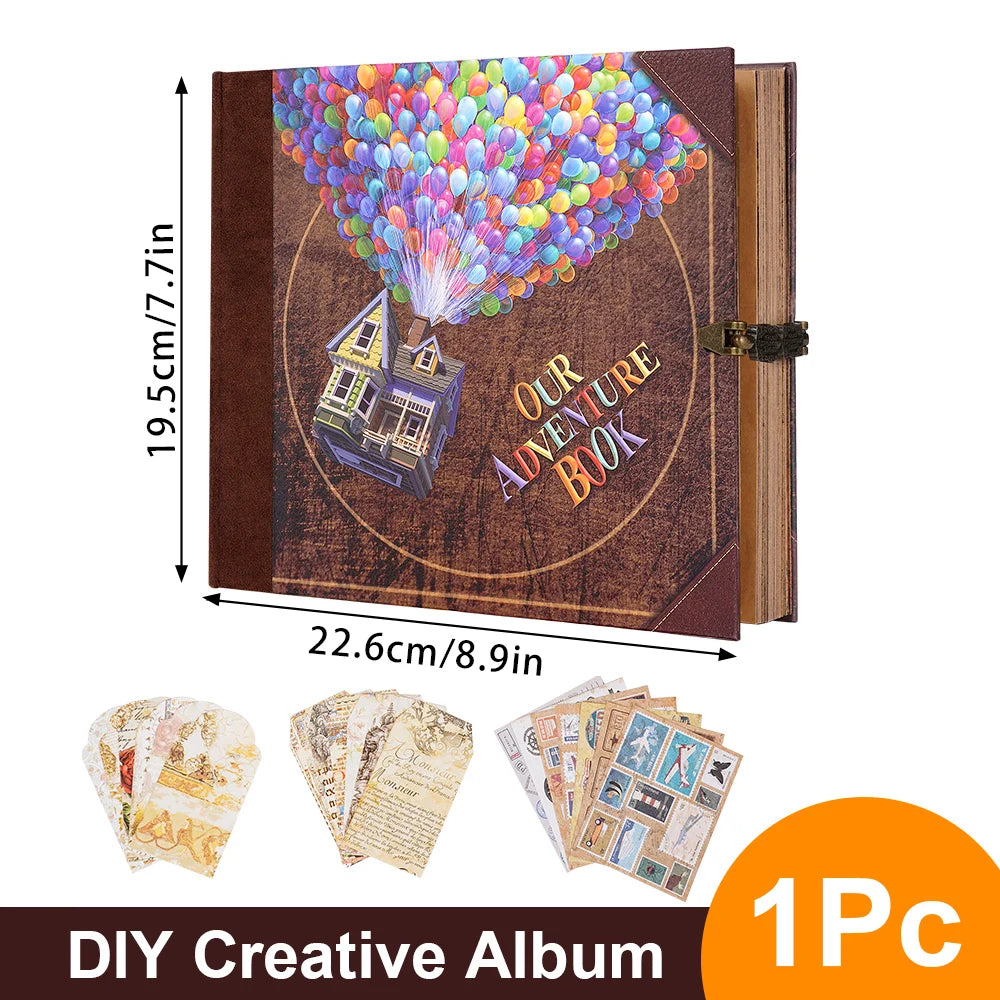 146 Page DIY Adventure Book Handmade Photo Album Scrapbook