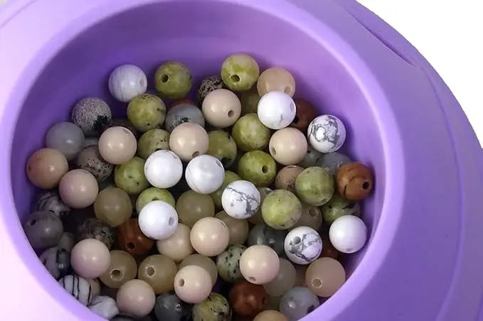 720pcs Natural Stone 6mm Beads, 24 Styles Portable Box Style, Suitable For DIY Beginners And Adults
