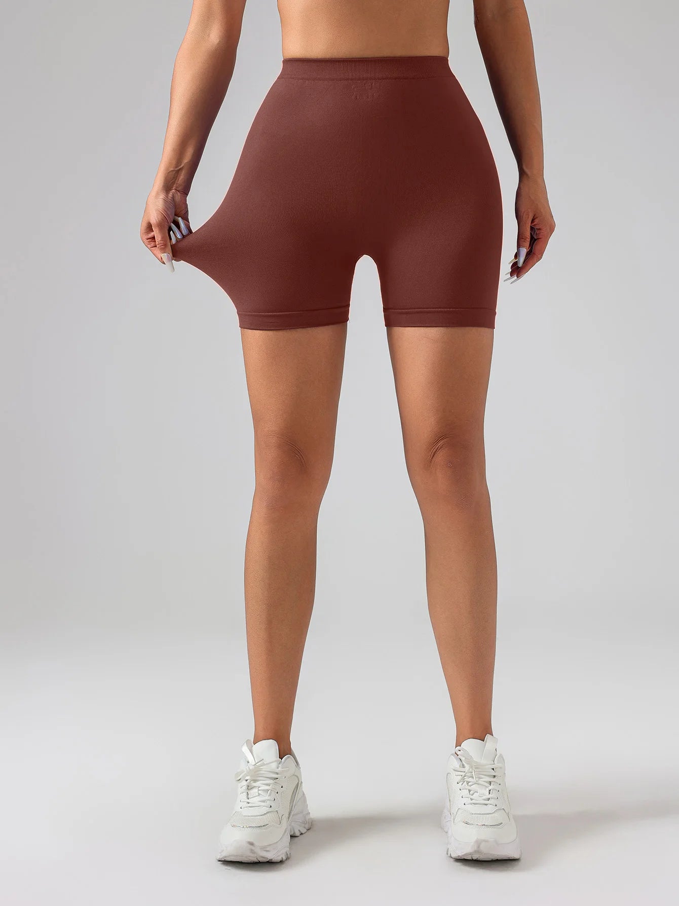 2 Pack US Local Womens Booty Lifting Shorts V Back Biker Gym Compression Shorts Scrunch Butt Lifting Yoga Deep V Back Shorts