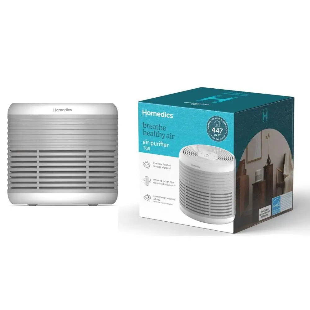 3 In 1 Air Purifier True HEPA Filter 360 Degree Odor Reducing Home Office 447 Sq Ft Whisper Quiet