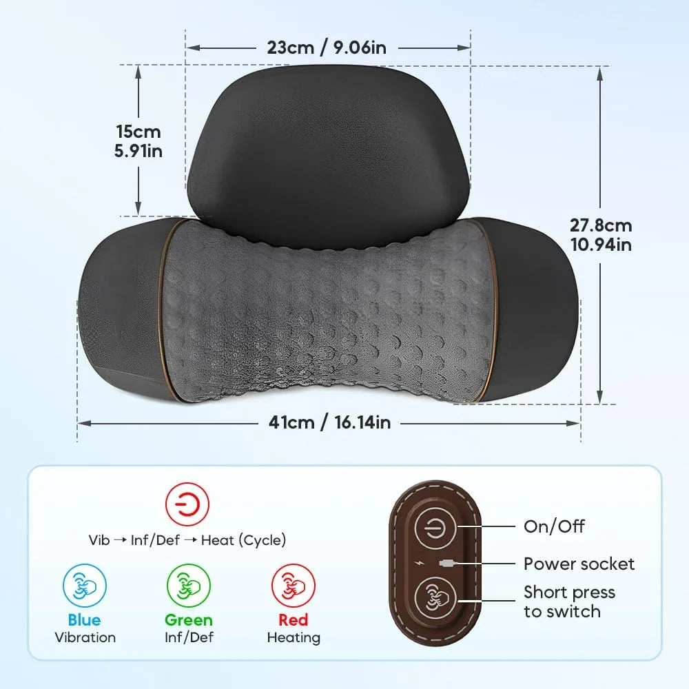Okayso Pillow Massage Neck Hump, Okayso 3-in-1 Neck Massage Pillow, Heated Massage Neck Pillow, Memory Foam Pillows