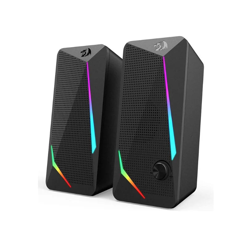 Redragon GS510 Waltz RGB Desktop Speakers 2.0 Channel PC Computer Stereo Speakers with Four Colorful LED Backlight Modes