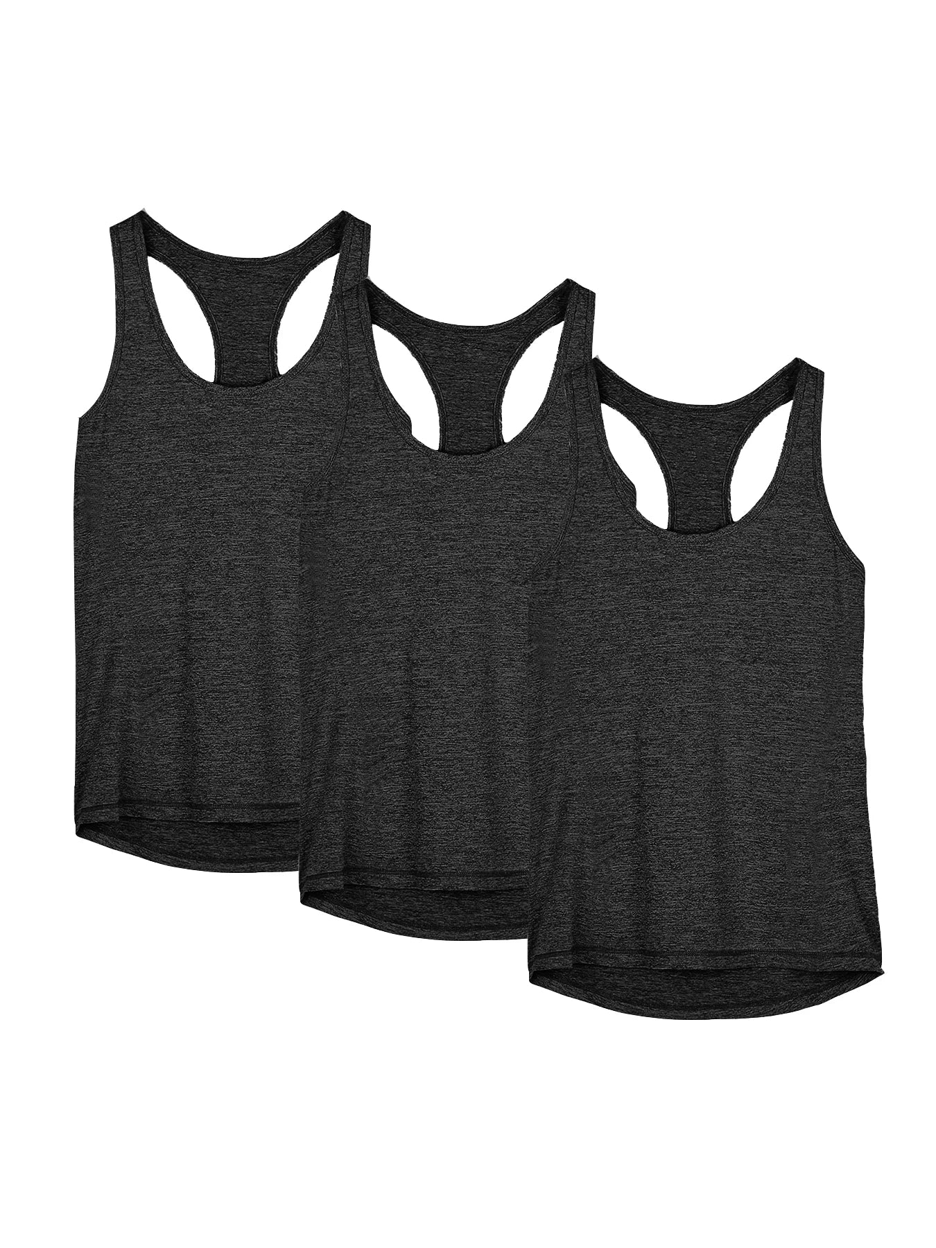 3 Pcs Women Sport Tank Tops Loose Yoga Quick Dry Shirt
