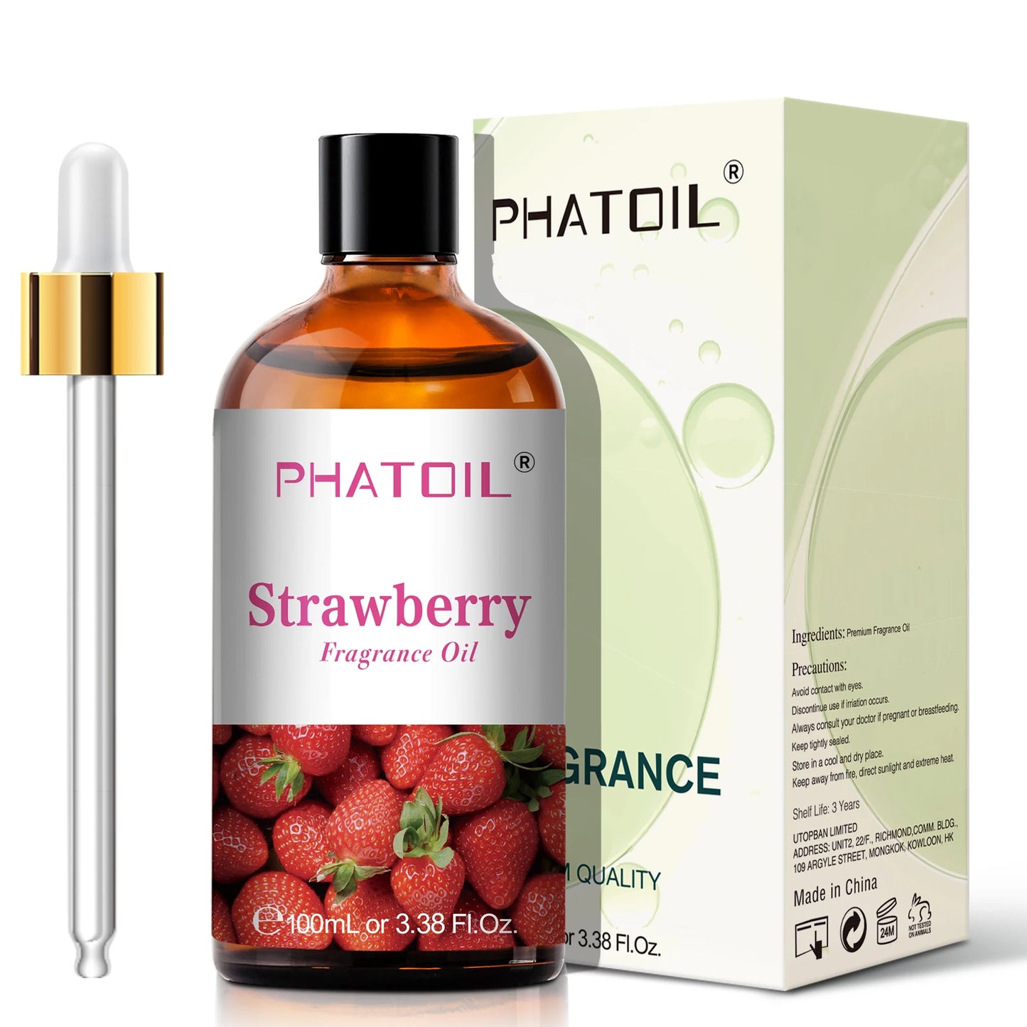 PHATOIL 100ML Coconut Peach Blueberry Mango Fragrance Oil Apple Banana Grape Lemon Aroma Oil for Oil Diffuser Soap Candle Making