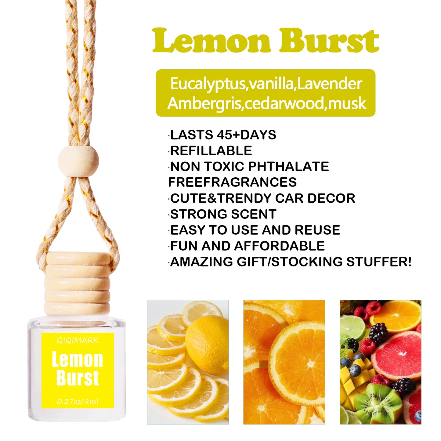 Car Aromatherapy Suspension Car Perfume Bottle 1 Bottle