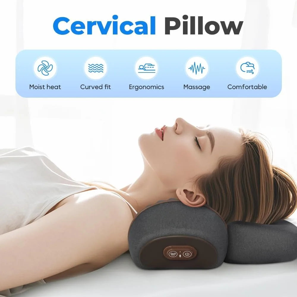 Okayso Pillow Massage Neck Hump, Okayso 3-in-1 Neck Massage Pillow, Heated Massage Neck Pillow, Memory Foam Pillows