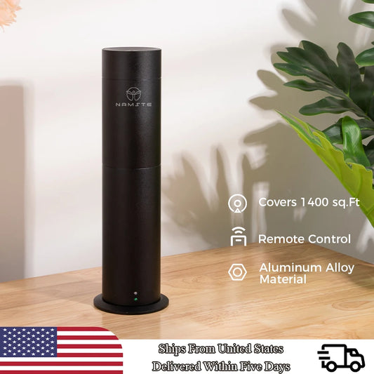 Aroma Diffuser 360 Scents Column Perfume Air Purifier Metal Material 120ML Capacity Mini Pro Scent Freshener