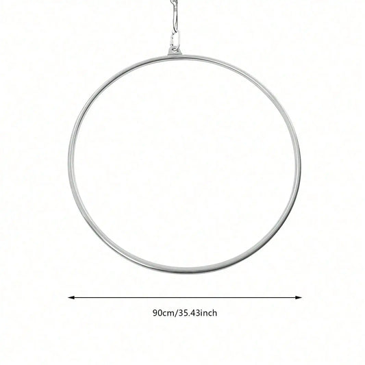 90cm Aerial Lyra Hoop Gymnastic Equipment Lifting Ring Yoga Ring Dance Stainless 350Kg