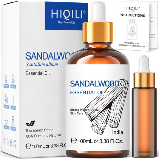 HIQILI 100ML Sandalwood Essential Oils for Aromatherapy