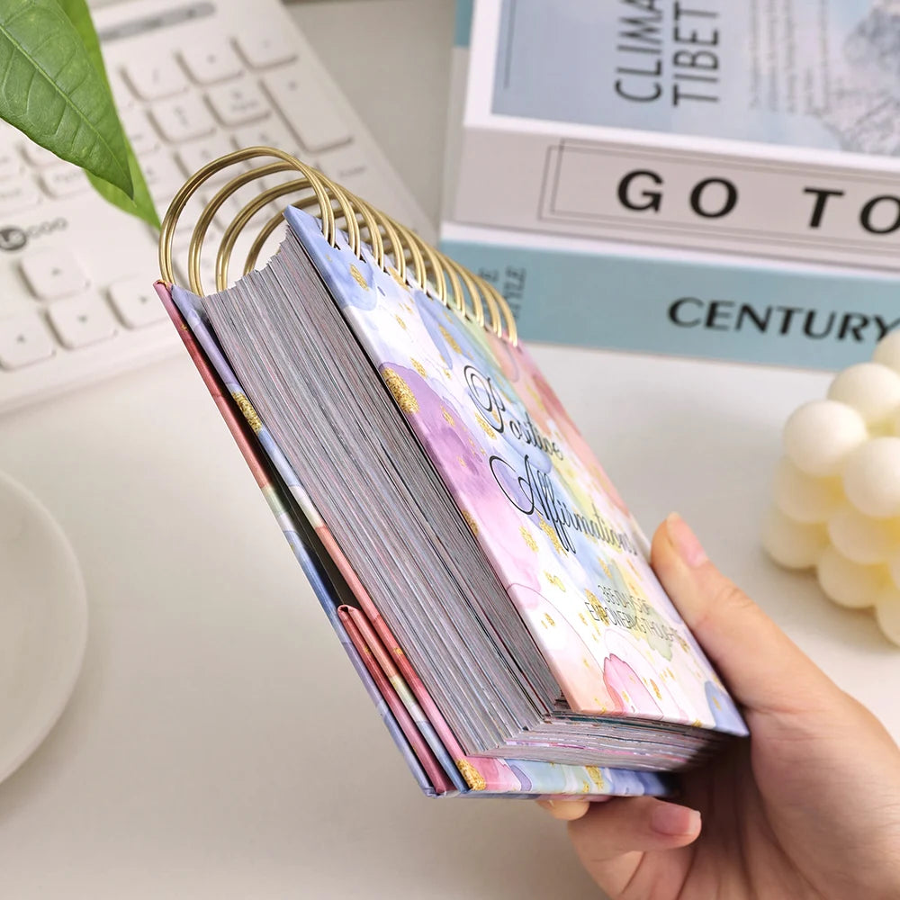 365 Days Colorful Positive Affirmations Desk Calendar 2025