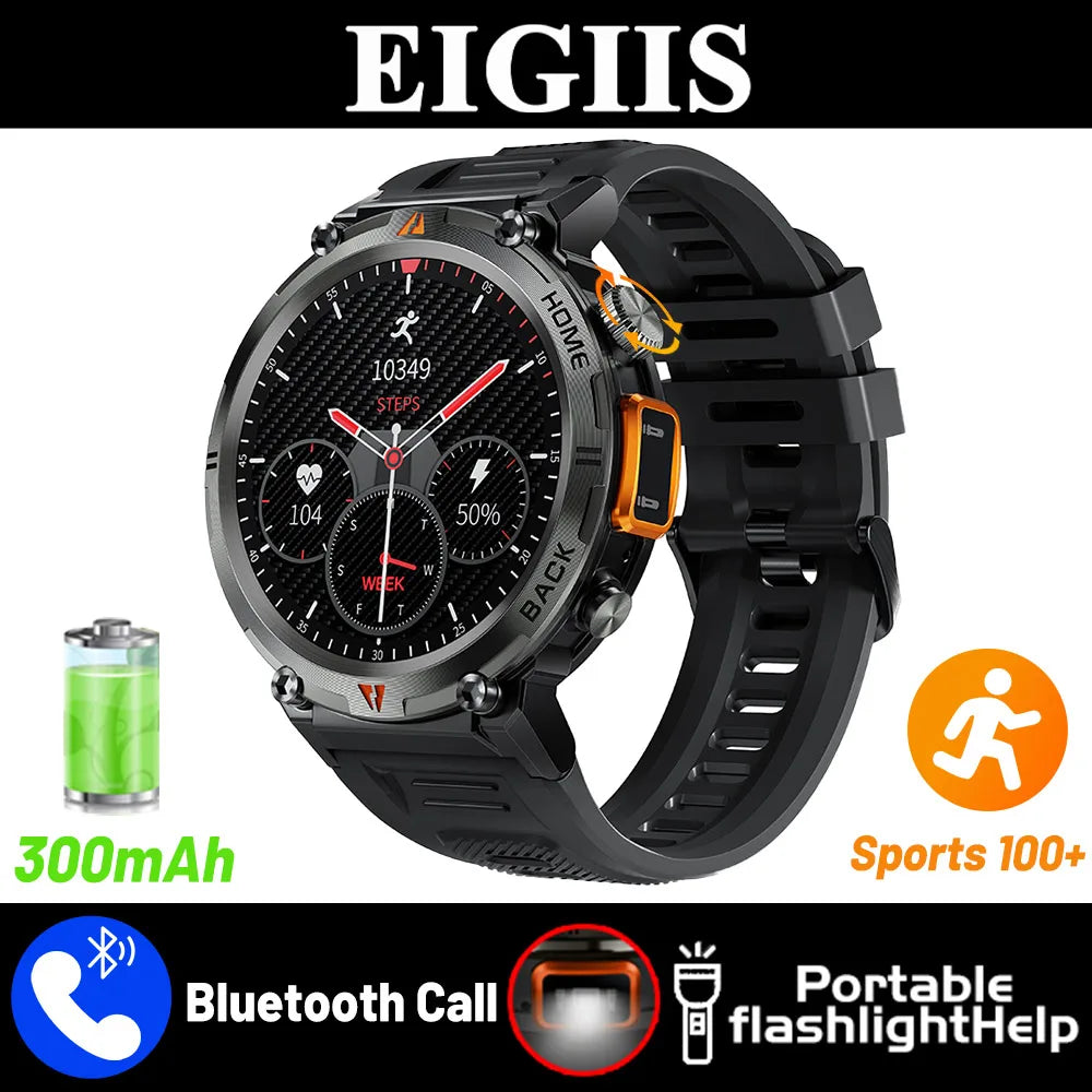 EIGIIS 2024 New KE3 Bluetooth Call Smart Watch Men Full Touch