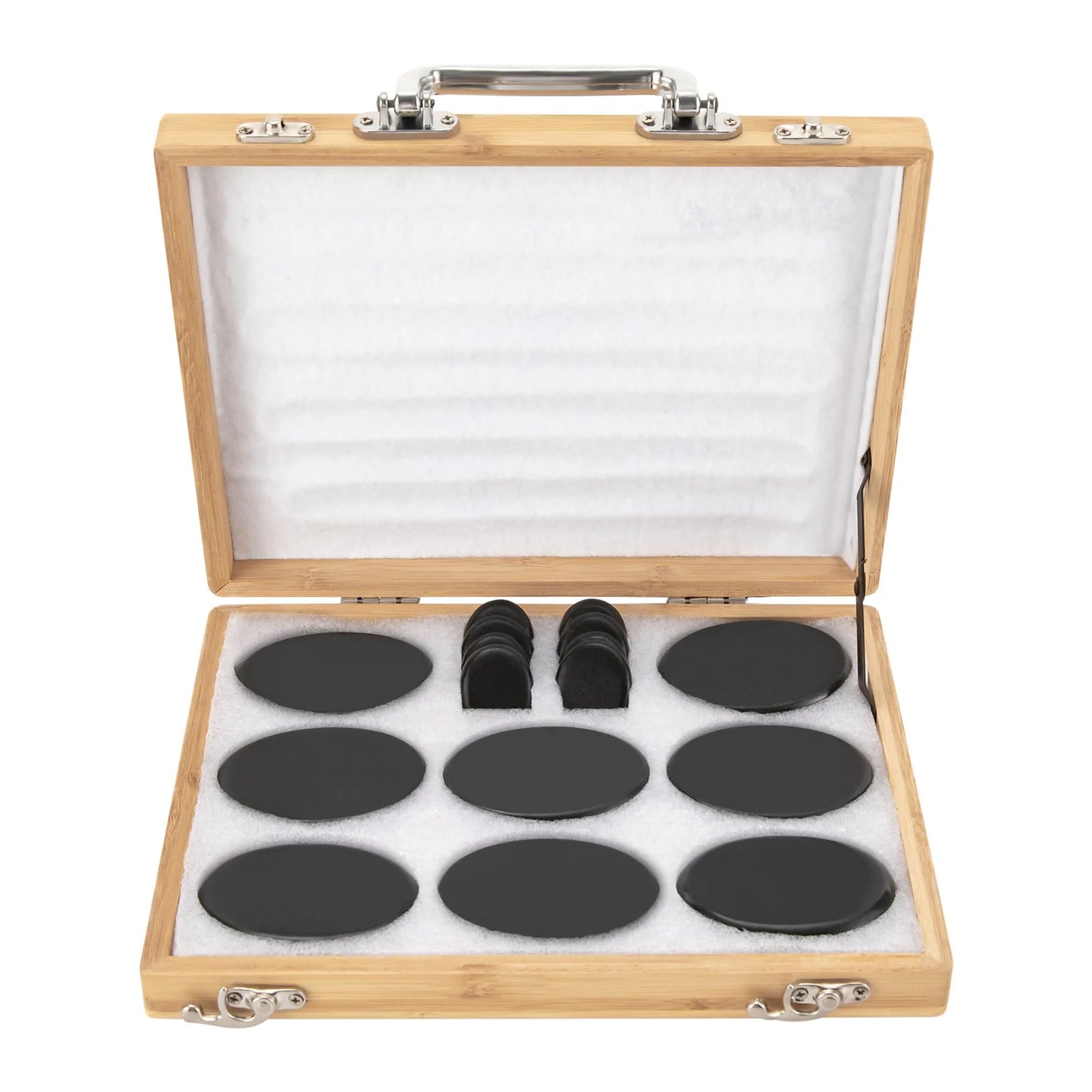 16pcs Hot Stones for Massage Portable Stone Warmer Set