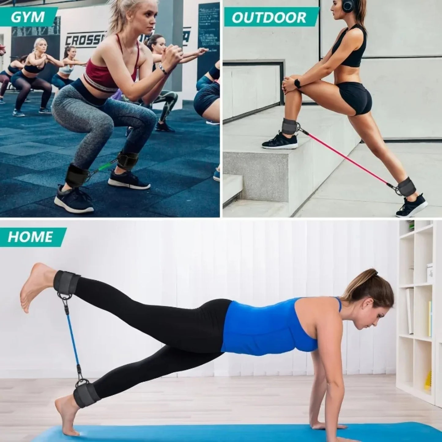 Resistance Bands Set Bodybuilding Gym Equipment Professional
