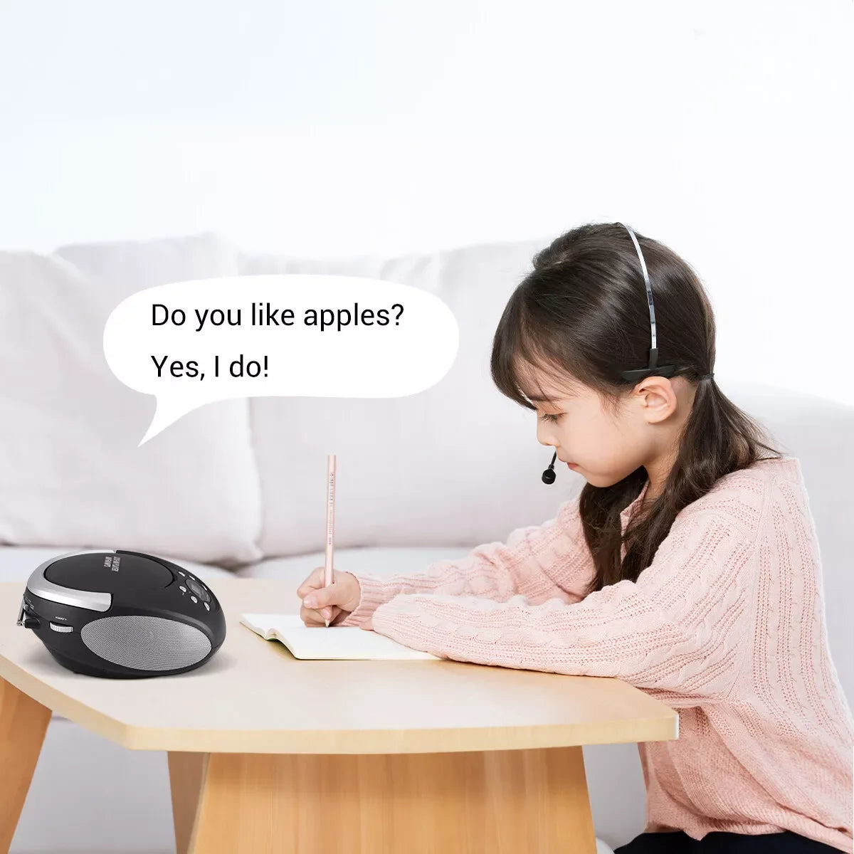 Portable CD Player Boombox with AM/FM Stereo Radio Bluetooth Speaker CD/USB/AUX