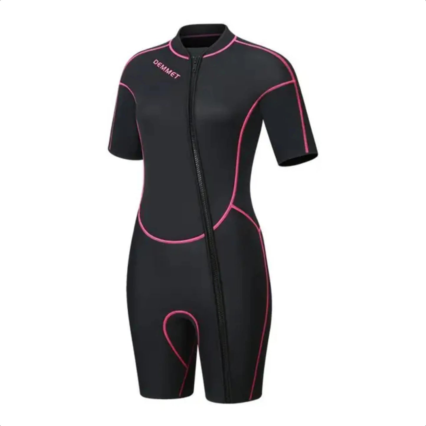 Women Men Short Sleeve Wetsuit 1.5mm Neoprene Full Body