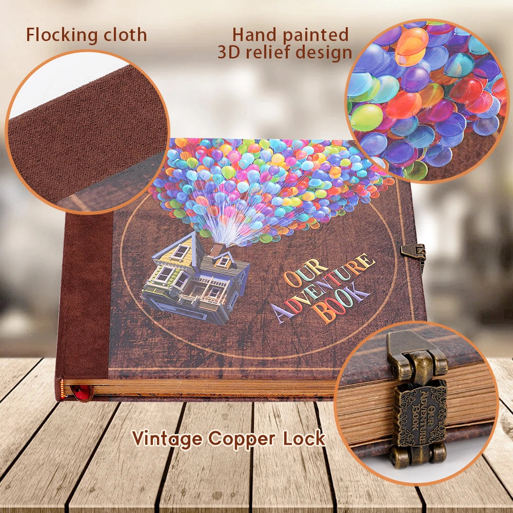 146 Page DIY Adventure Book Handmade Photo Album Scrapbook