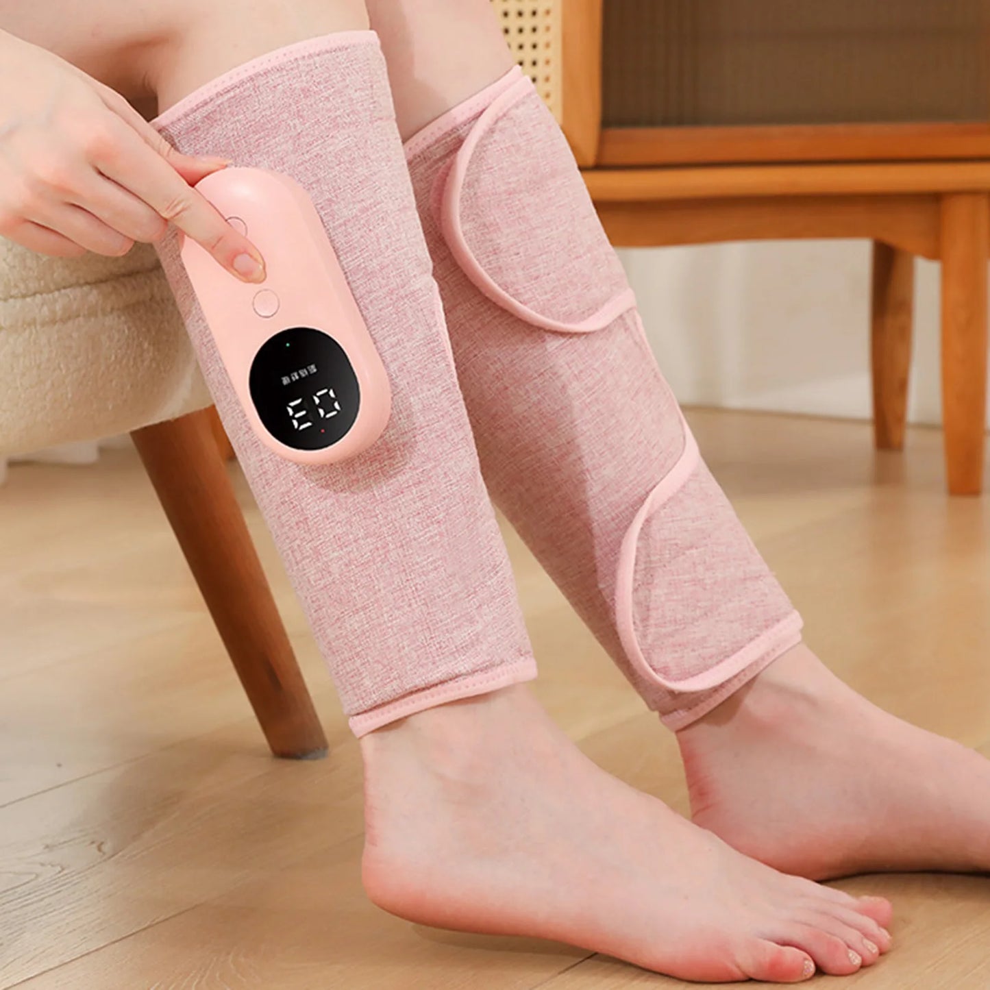 Smart Heating Leg Massage Machine Air Compression USB Rechargeable Wireless Leg Massager