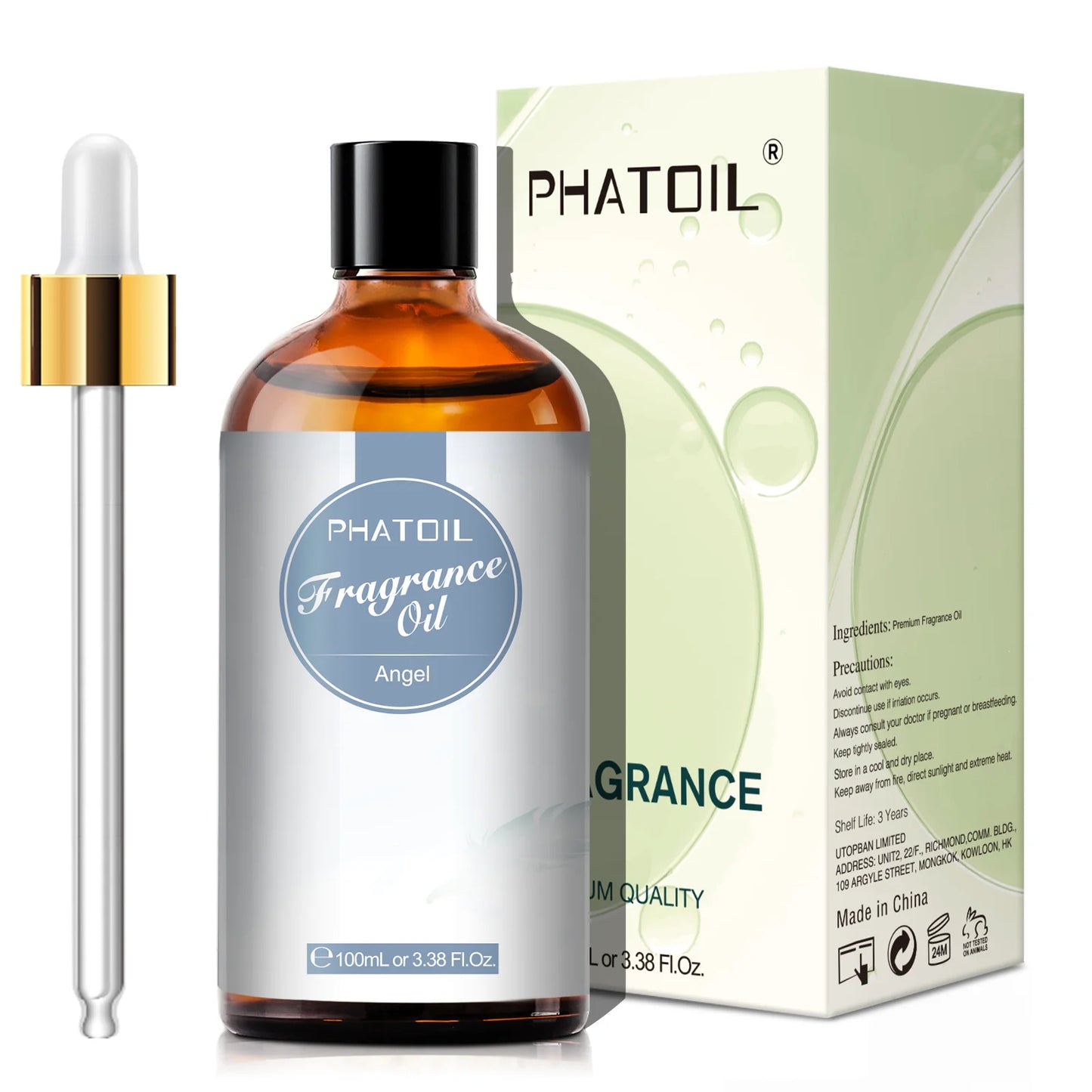 PHATOIL 100ml  White Musk Fragrance Essential Oil  Fresh Linen Honeysuckle Peach Orange Blossom for Aroma Candle Soap Making