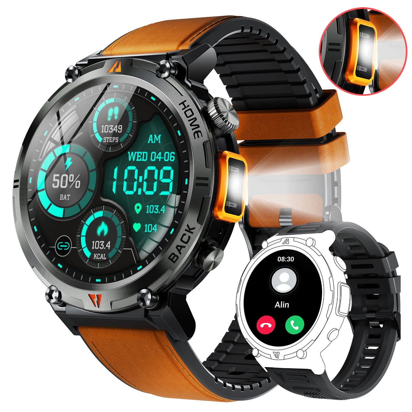 EIGIIS 2024 New KE3 Bluetooth Call Smart Watch Men Full Touch