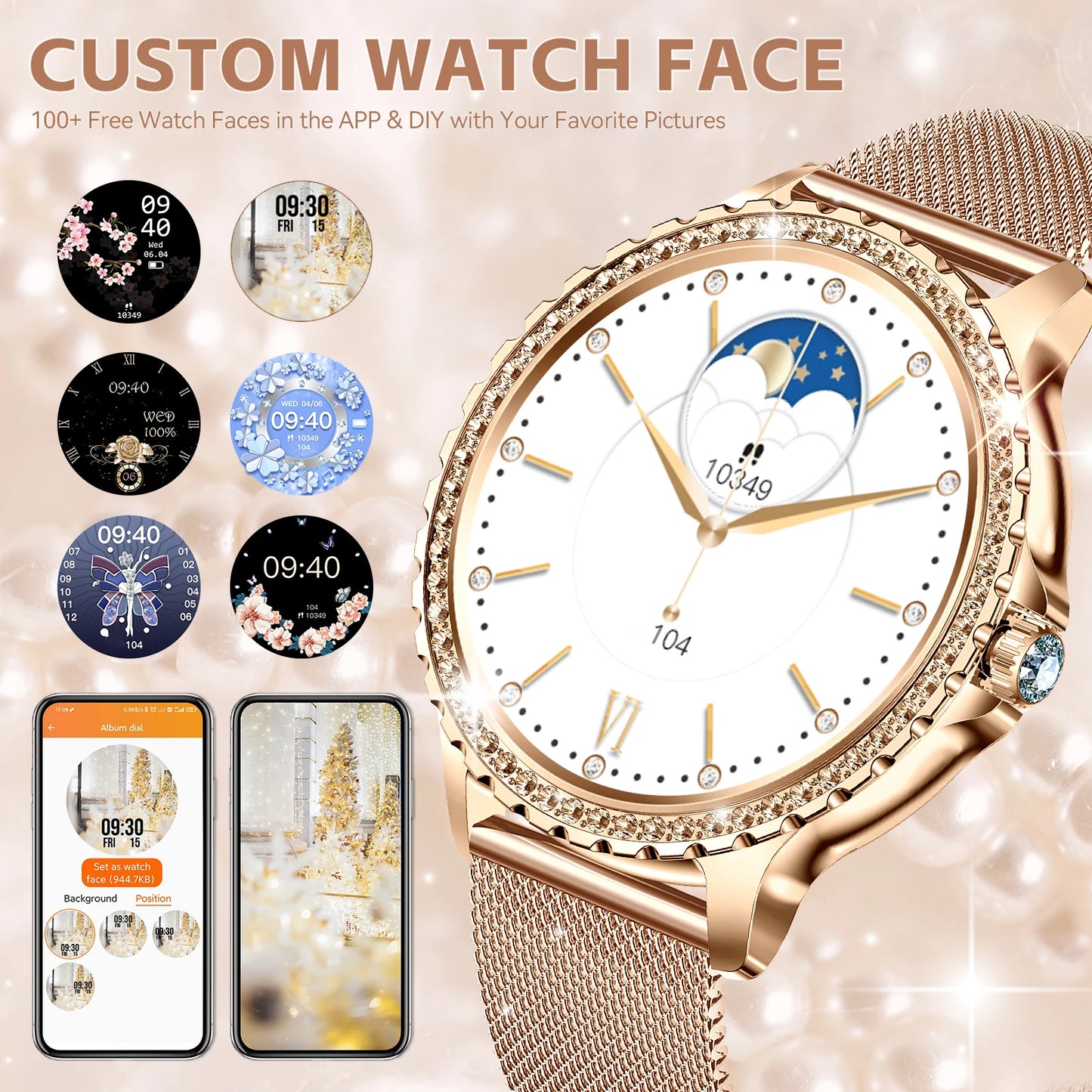 LaNikar 2024 New I58 Smart Watch Women HD Screen Fashion Sports