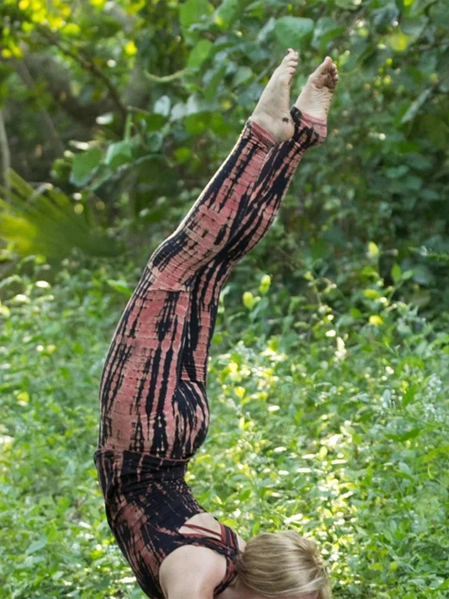 High Waist Yoga Leggings with Side Pockets Tummy Control